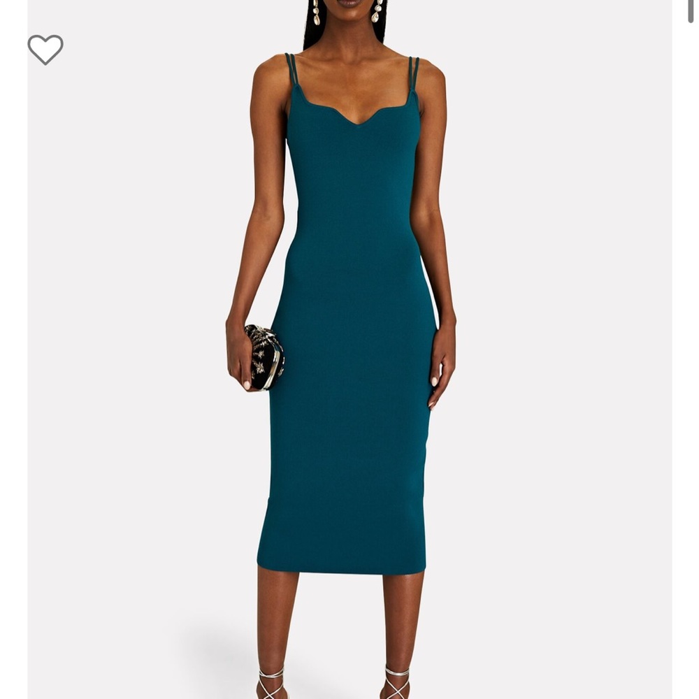 NEW NWT THE SEI Sweetheart Rib Knit Midi Dress